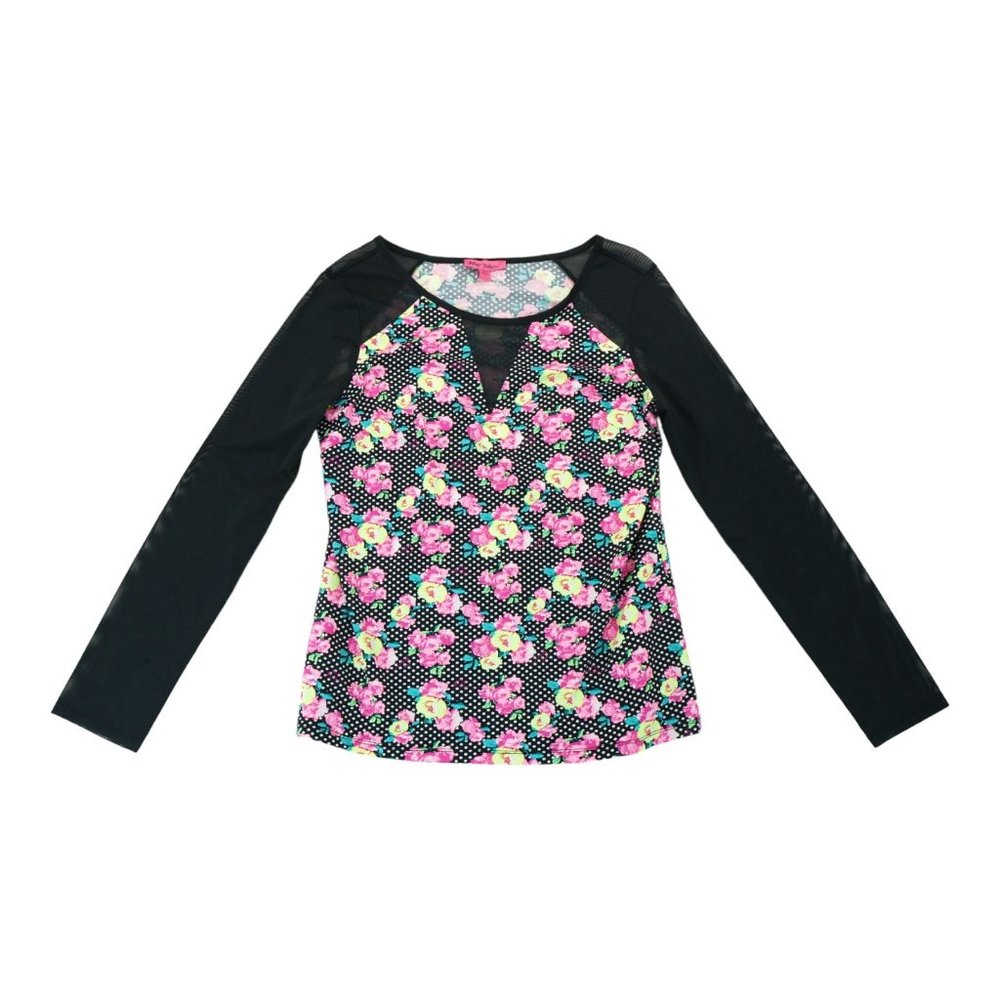 Betsey Johnson Women's Pink Pullover Blouse Size Large